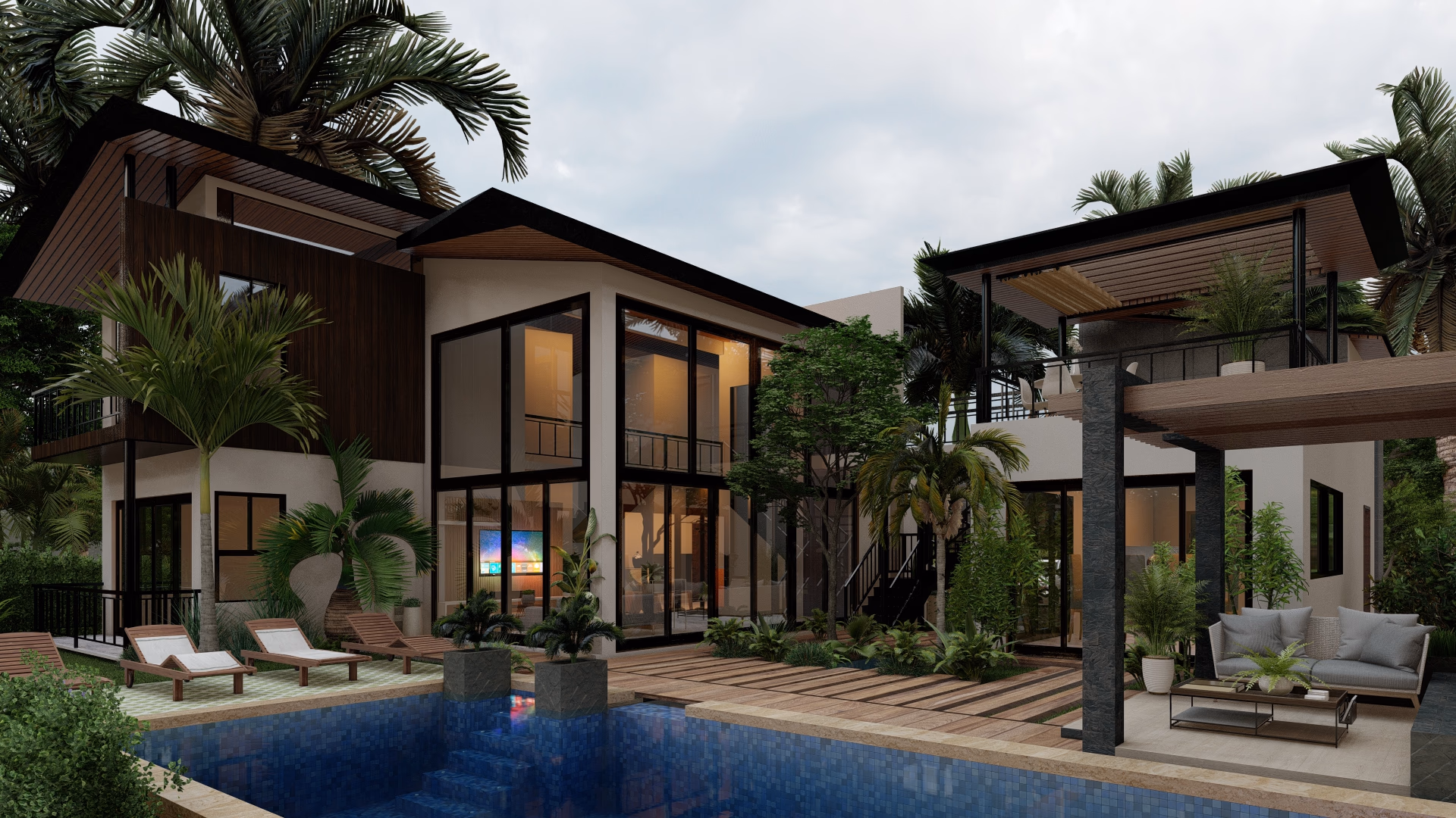 Casa moderna con piscina en Frailejón Village